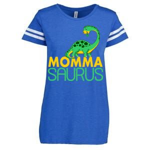 Momma Saurus Mommasaurus Dinosaur Cute Mom Enza Ladies Jersey Football T-Shirt