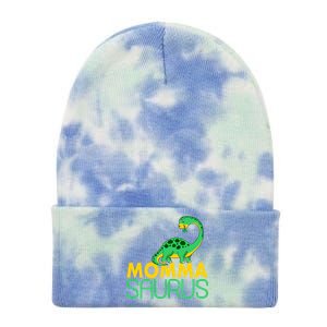 Momma Saurus Mommasaurus Dinosaur Cute Mom Tie Dye 12in Knit Beanie