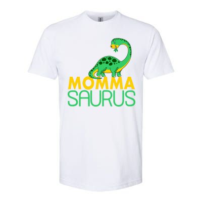 Momma Saurus Mommasaurus Dinosaur Cute Mom Softstyle® CVC T-Shirt