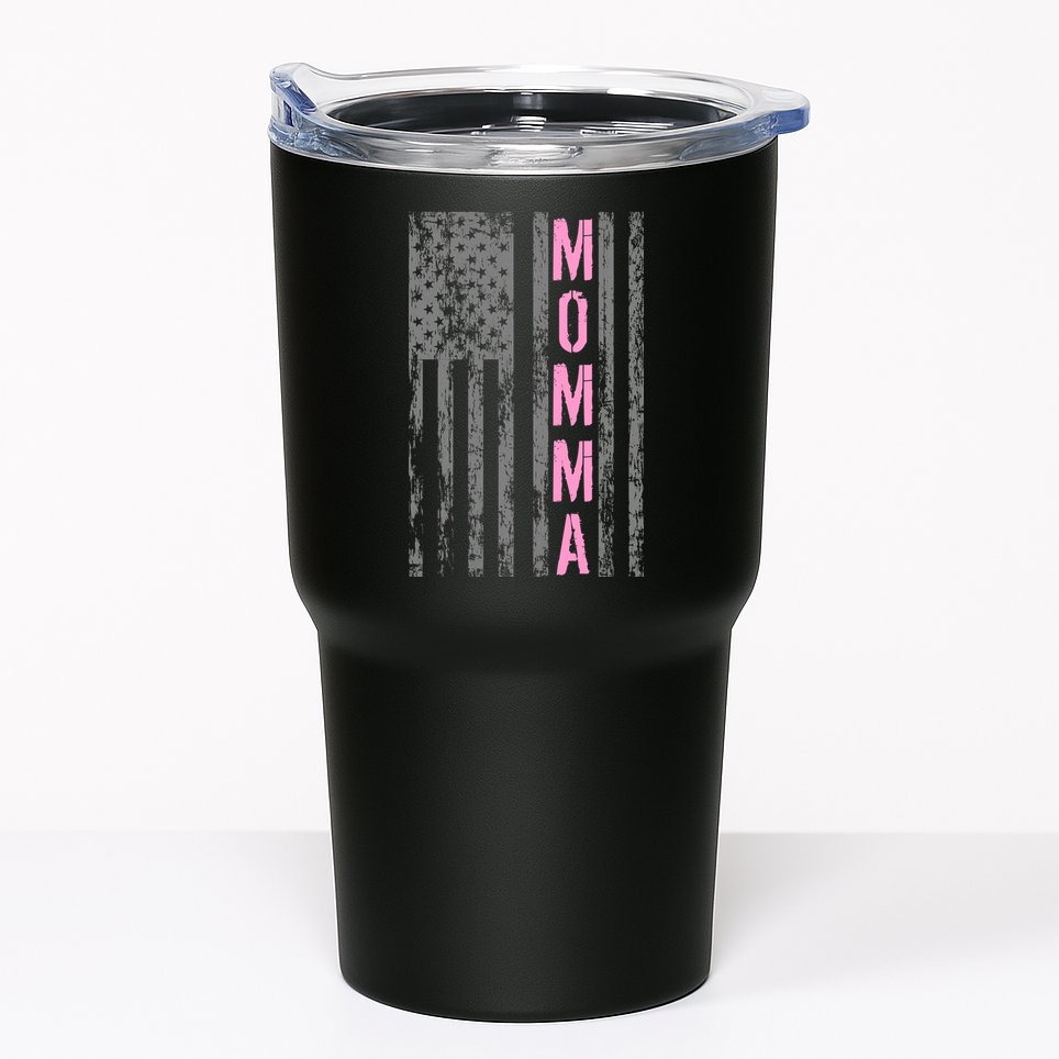 Momma Vintage USA Flag Tumbler