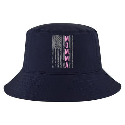 Momma Vintage USA Flag Cool Comfort Performance Bucket Hat