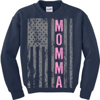 Momma Vintage USA Flag Kids Sweatshirt