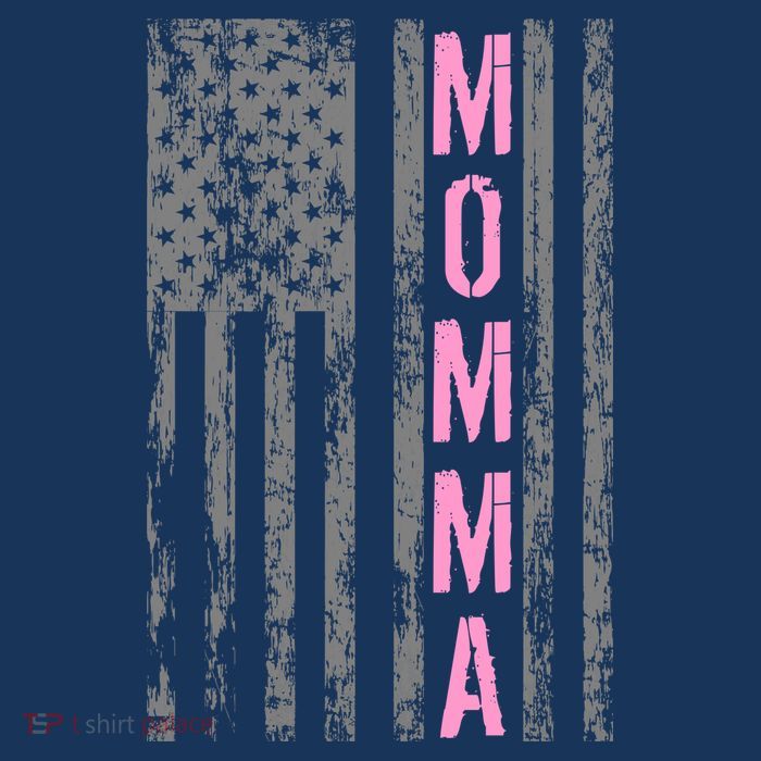 Momma Vintage USA Flag Kids T-Shirt