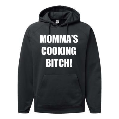 Momma's Cooking Bitch Performance Fleece Hoodie