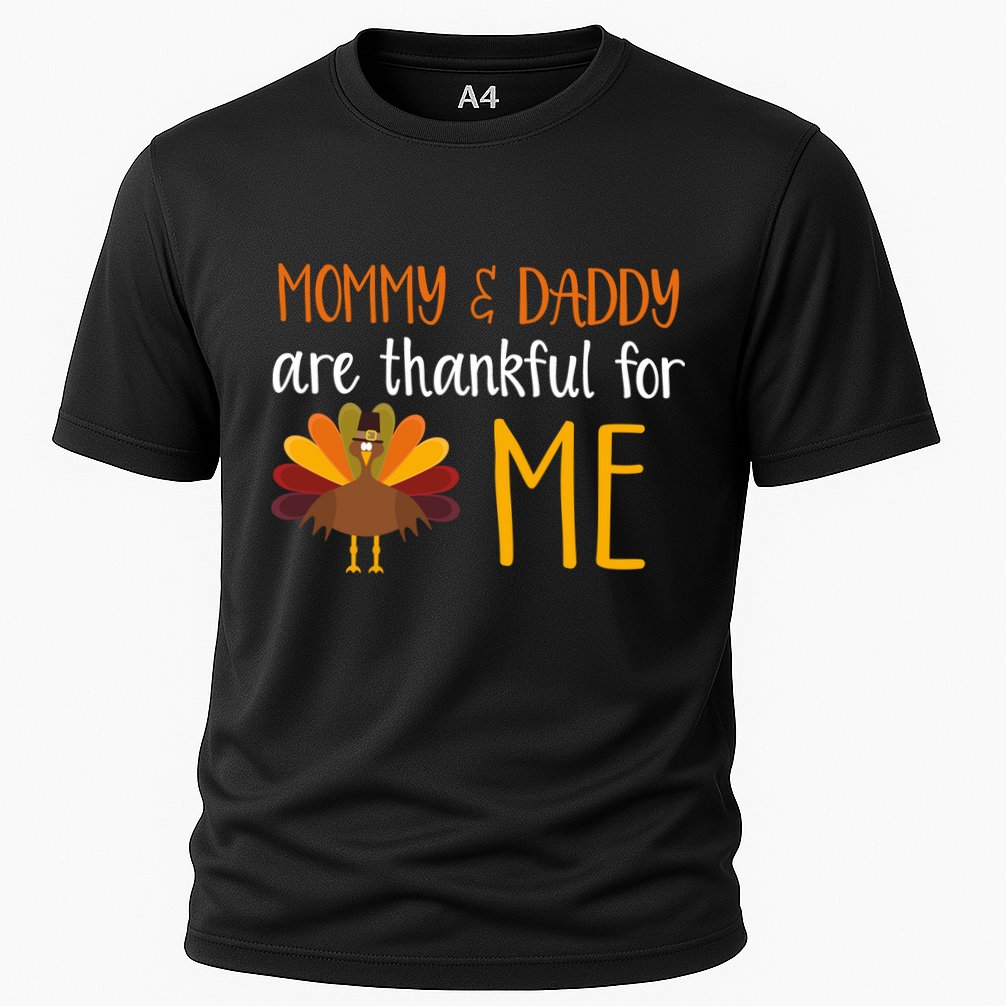 Mommy And Daddy Are Thankful For ME Cooling Performance Crew T-Shirt