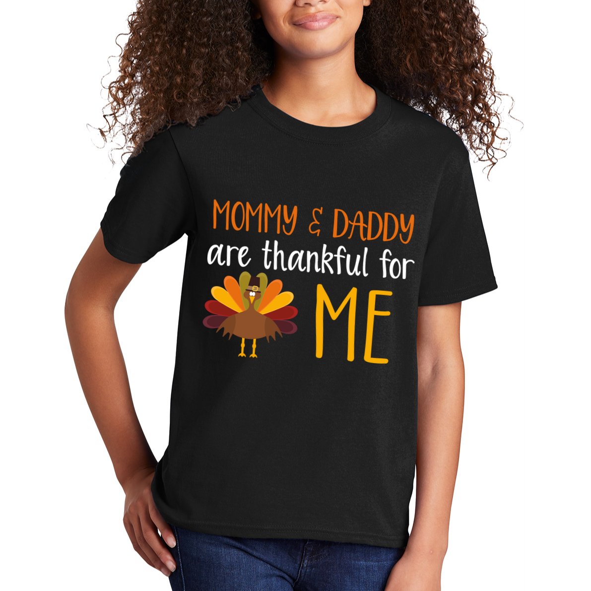 Mommy And Daddy Are Thankful For ME Kids T-Shirt