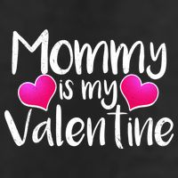 Mommy Is My Valentine 7 Panel Mesh Trucker Snapback Hat