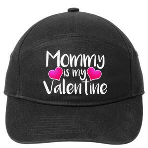 Mommy Is My Valentine 7-Panel Snapback Hat