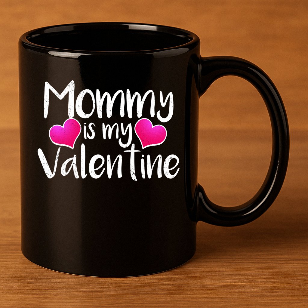 Mommy Is My Valentine 11oz C Handle Ceramic Mug