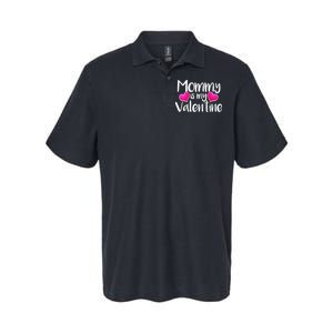 Mommy Is My Valentine Softstyle Adult Sport Polo