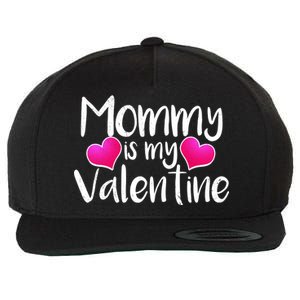 Mommy Is My Valentine Wool Snapback Cap