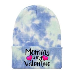 Mommy Is My Valentine Tie Dye 12in Knit Beanie