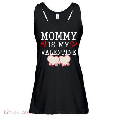 Mommy Is My Valentine Gift For Little Boy Ladies Essential Flowy Tank