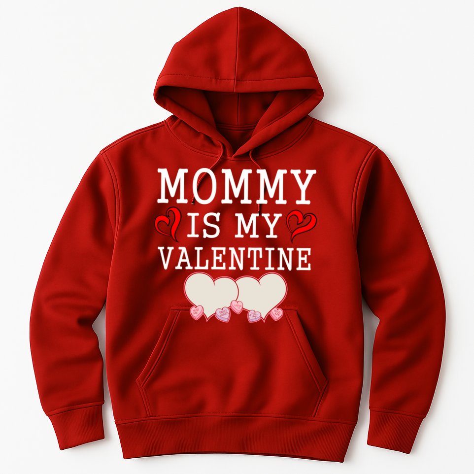 Mommy Is My Valentine Gift For Little Boy Hoodie