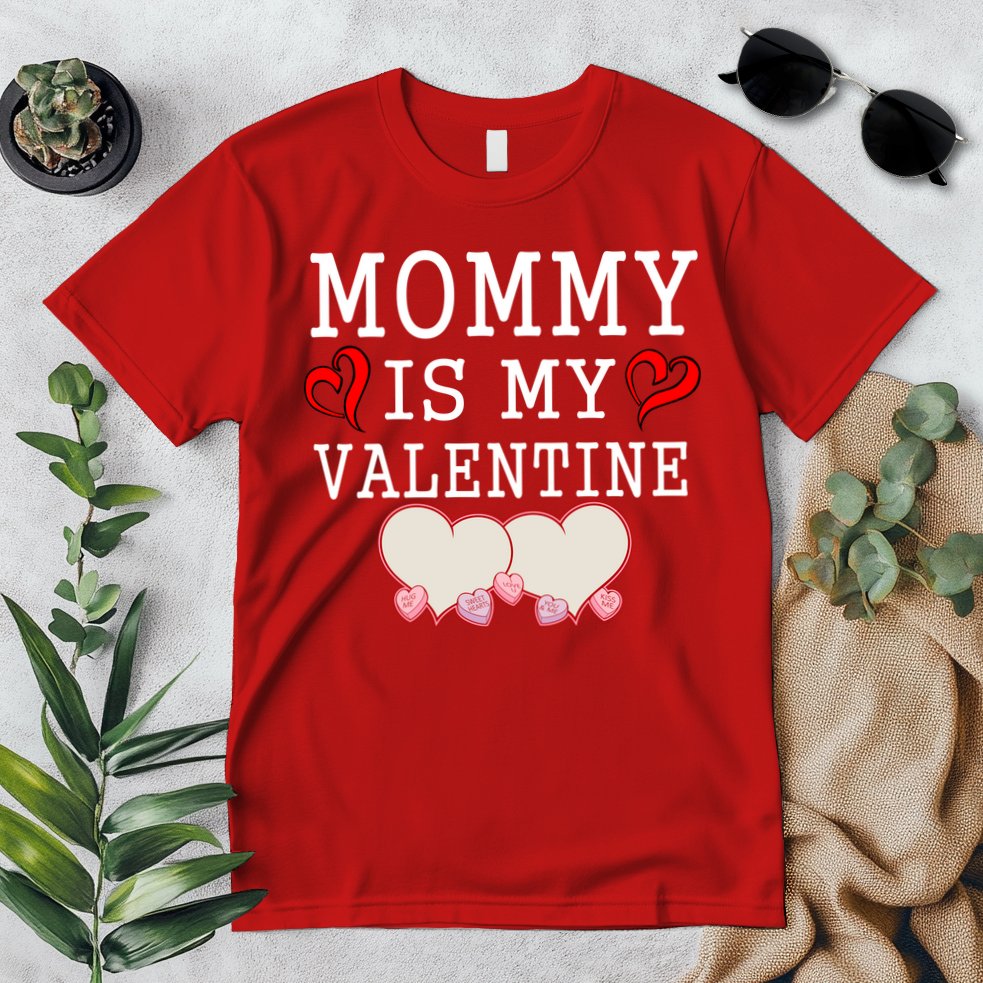 Mommy Is My Valentine Gift For Little Boy Premium T-Shirt