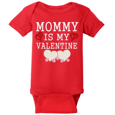 Mommy Is My Valentine Gift For Little Boy Baby Bodysuit