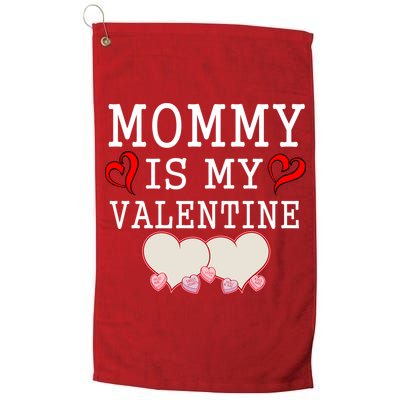 Mommy Is My Valentine Gift For Little Boy Golf Towel