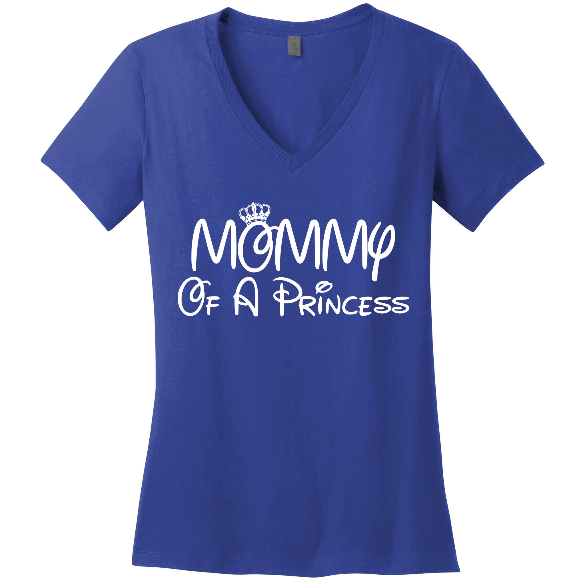 Mommy Of A Princess Women's V-Neck T-Shirt