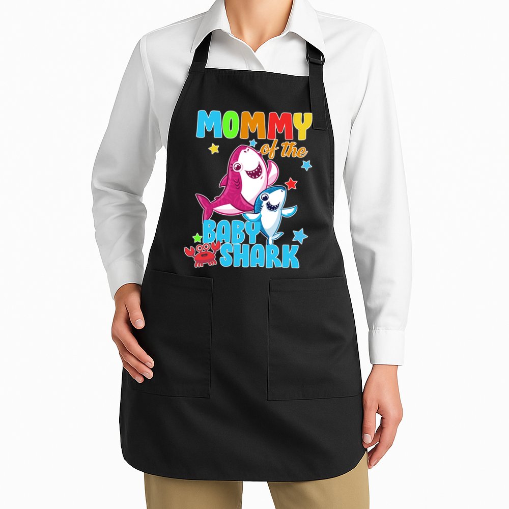Mommy Of The Baby Shark Apron