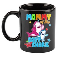 Mommy Of The Baby Shark 11oz C Handle Ceramic Mug
