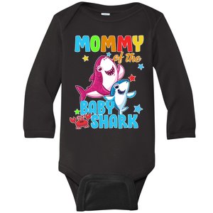 Mommy Of The Baby Shark Baby Long Sleeve Bodysuit