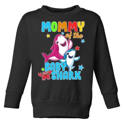 Mommy Of The Baby Shark Toddler Sweatshirt