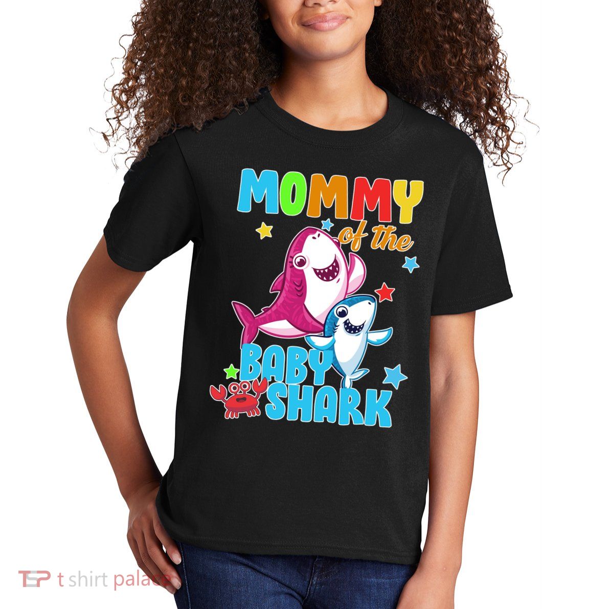 Mommy Of The Baby Shark Kids T-Shirt