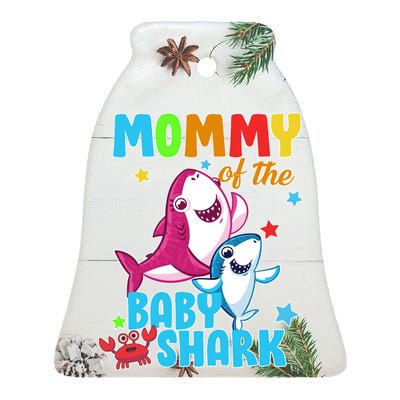 Mommy Of The Baby Shark Ceramic Bell Ornament