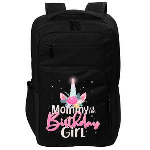 Mommy of the Birthday Girl Magical Unicorn Impact Tech Backpack