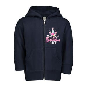 Mommy of the Birthday Girl Magical Unicorn Toddler Zip Fleece Hoodie