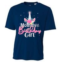 Mommy of the Birthday Girl Magical Unicorn Cooling Performance Crew T-Shirt