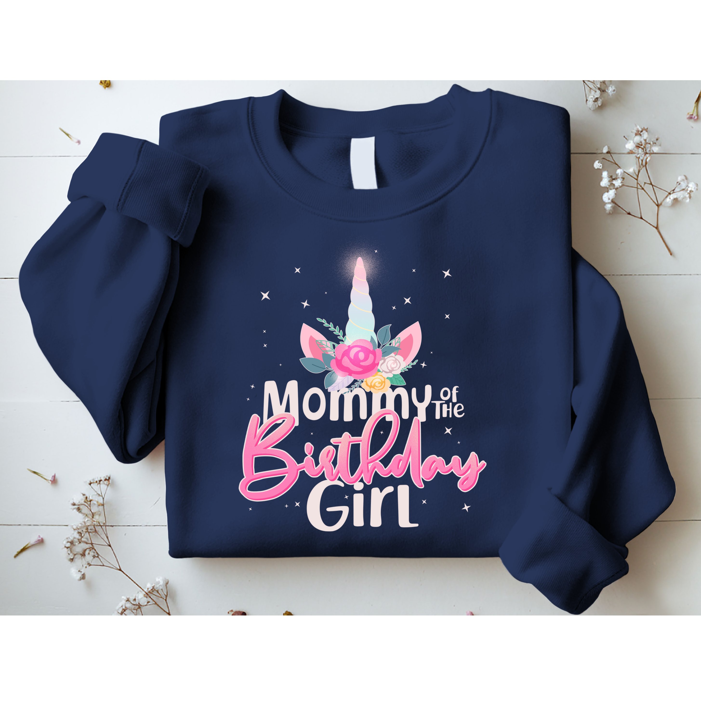 Mommy of the Birthday Girl Magical Unicorn Sweatshirt