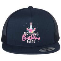 Mommy of the Birthday Girl Magical Unicorn Flatbill Hat