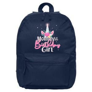 Mommy of the Birthday Girl Magical Unicorn 16 in Basic Backpack