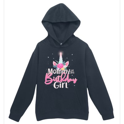 Mommy of the Birthday Girl Magical Unicorn Urban Pullover Hoodie