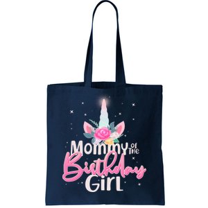 Mommy of the Birthday Girl Magical Unicorn Tote Bag