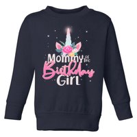 Mommy of the Birthday Girl Magical Unicorn Toddler Sweatshirt