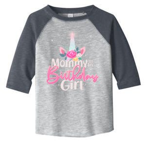 Mommy of the Birthday Girl Magical Unicorn Toddler Fine Jersey T-Shirt