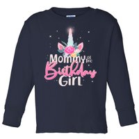 Mommy of the Birthday Girl Magical Unicorn Toddler Long Sleeve Shirt