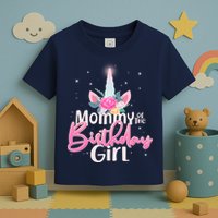 Mommy of the Birthday Girl Magical Unicorn Toddler T-Shirt