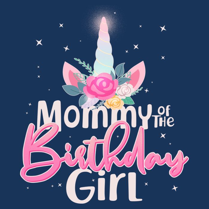 Mommy of the Birthday Girl Magical Unicorn Toddler T-Shirt