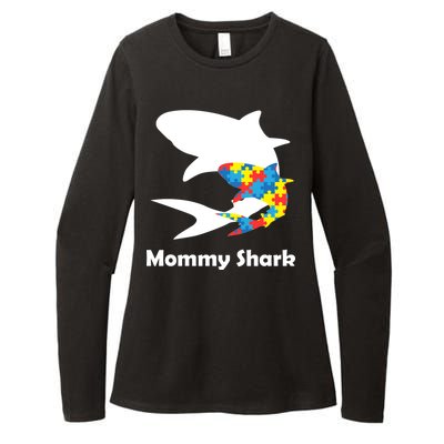 Mommy Shark Autism Awareness  Womens CVC Long Sleeve Shirt