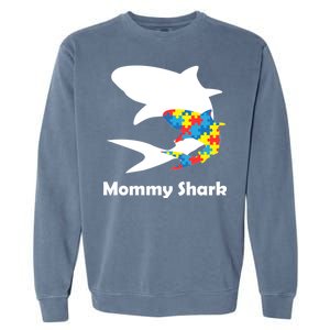 Mommy Shark Autism Awareness  Garment-Dyed Sweatshirt