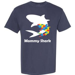 Mommy Shark Autism Awareness  Garment-Dyed Heavyweight T-Shirt