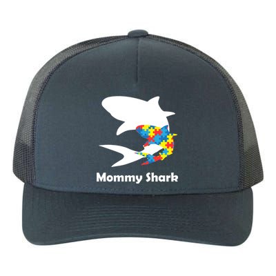 Mommy Shark Autism Awareness  Yupoong Adult 5-Panel Trucker Hat