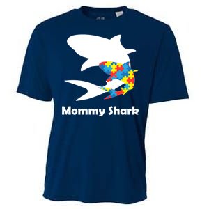 Mommy Shark Autism Awareness  Cooling Performance Crew T-Shirt