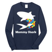 Mommy Shark Autism Awareness  Long Sleeve Shirt