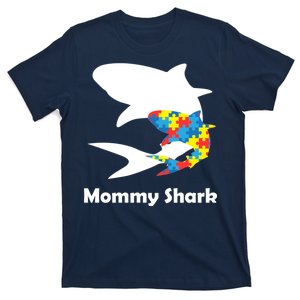 Mommy Shark Autism Awareness  T-Shirt