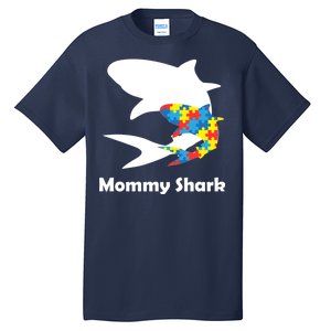 Mommy Shark Autism Awareness  Tall T-Shirt