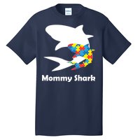 Mommy Shark Autism Awareness  Tall T-Shirt